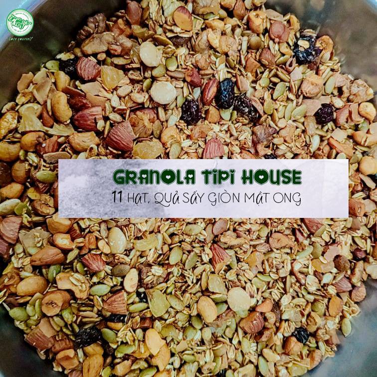 Đồ ăn vặt granola Lê Nguyệt Nuts 250g, Mix nuts tẩm mật ong,ngũ cốc giảm cân, dành cho người bận rộn | BigBuy360 - bigbuy360.vn