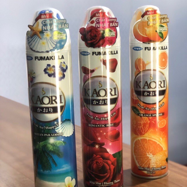 Xịt phòng Kaori chai 280ml - nước hoa xịt phòng thơm lâu