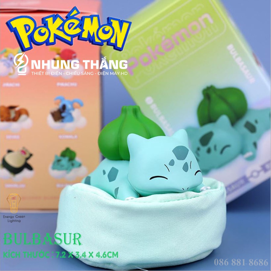 Mô Hình Nhân Vật Pokemon Siêu Dễ Thương Nằm Ngủ - Họa Tiết Tinh Xảo - Tặng Kèm Gối Nằm - Bảo Hành 12 Tháng