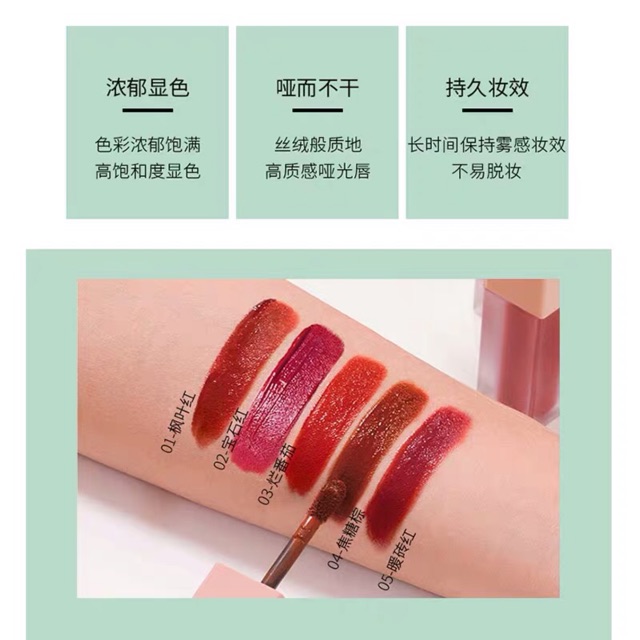 [HÀNG SẴN] SET SON KEM HENG FANG ( VELVET ) | BigBuy360 - bigbuy360.vn