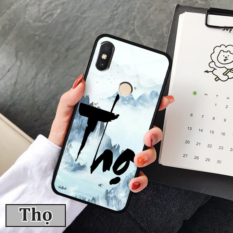 Ốp lưng Xiaomi Mi 8/ Mi 8 SE-in chữ thư pháp