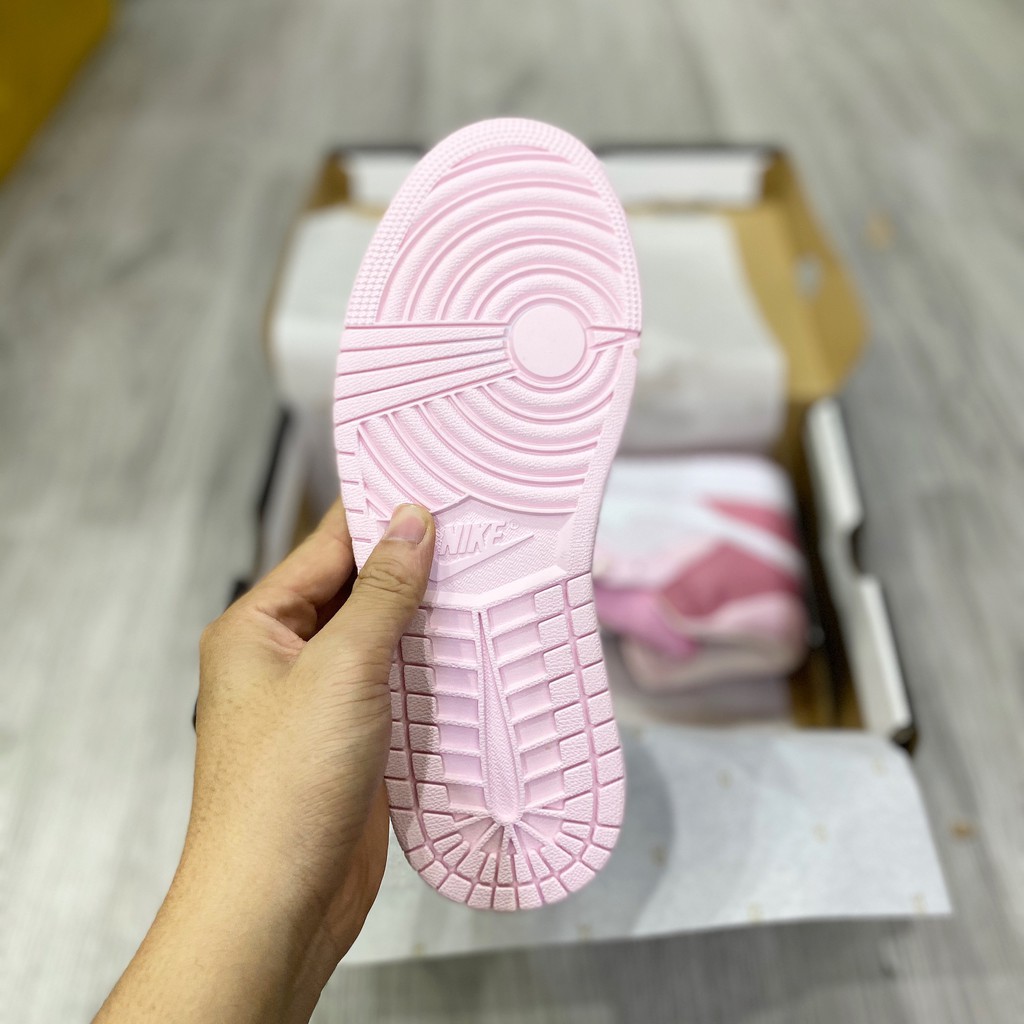 Giày Sneaker Jordan 1 Hồng Nhạt Full Box Phụ Kiện