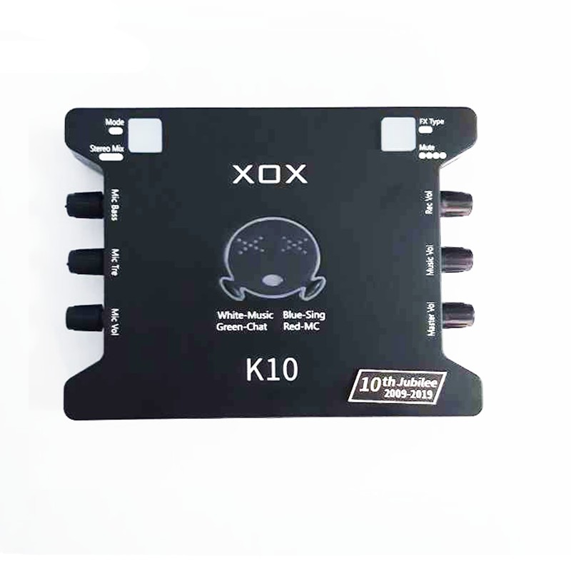 [Mã ELHACE giảm 4% đơn 300K] Soundcard Hát Karaoke Online XOX K10 10th Jubilee - Hàng Chính Hãng