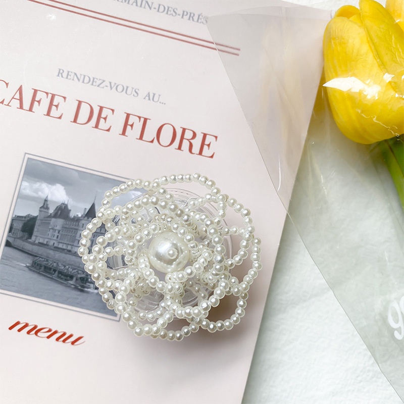 Giá Đỡ Điện Thoại Hình Hoa Hồng Trắng Đơn Giản