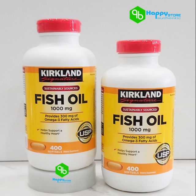 💊💊 VIÊN UỐNG DẦU CÁ FISH OIL KIRKLAND 1000mg, 400 viên. Mỹ 💊💊