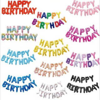 Set bóng HAPPY BIRTHDAY nhiều màu, mẫu chữ mới sang trọng.
