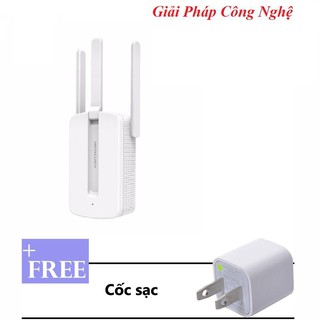 Thiết Bị Thu Phát Wifi Mercury 3 Anten + Tặng Cốc Sạc