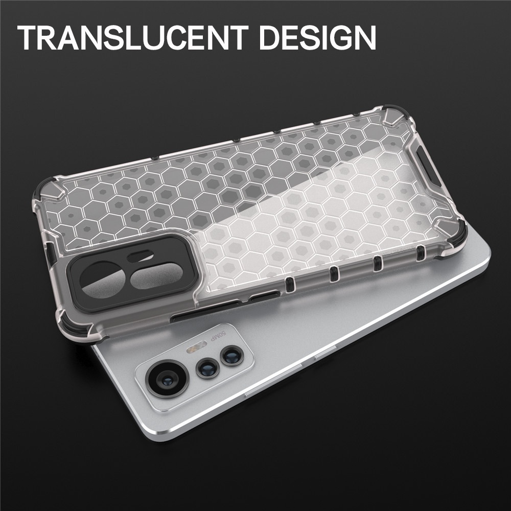 Ốp Điện Thoại Nhựa Cứng Trong Suốt Chống Sốc Họa Tiết Tổ Ong Cho XiaoMi Mi 12 12X 12S Pro Lite Mix 4