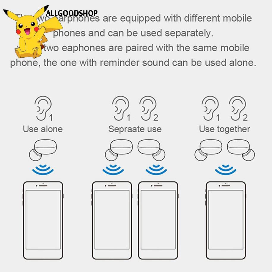 Tai Nghe Thể Thao Không Dây Bluetooth 5.0 Với Ngăn Sạc Tiện Dụng