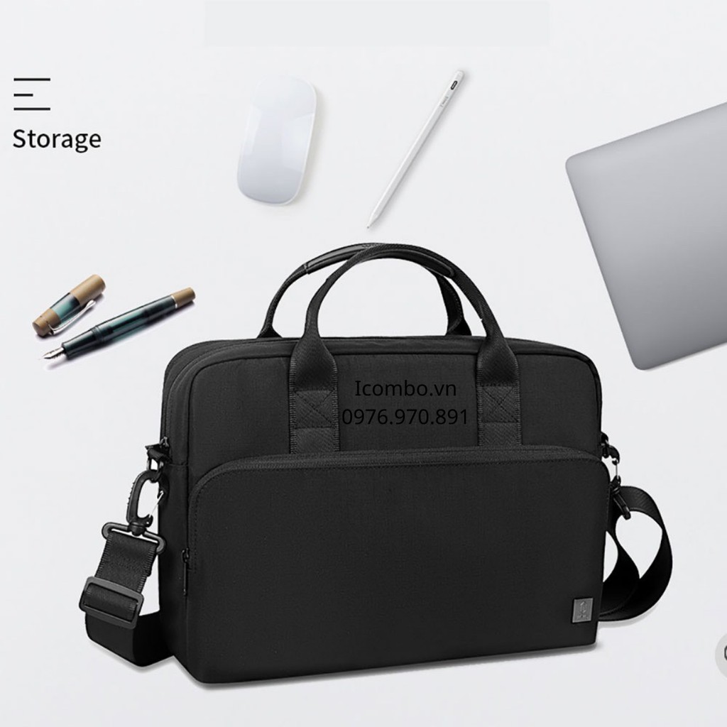 Túi laptop, macbook cao cấp chống sốc, chống nước có quai đeo wiwu-W06. Túi chống sốc laptop 13inch, 13.3inch, 14/15/16"