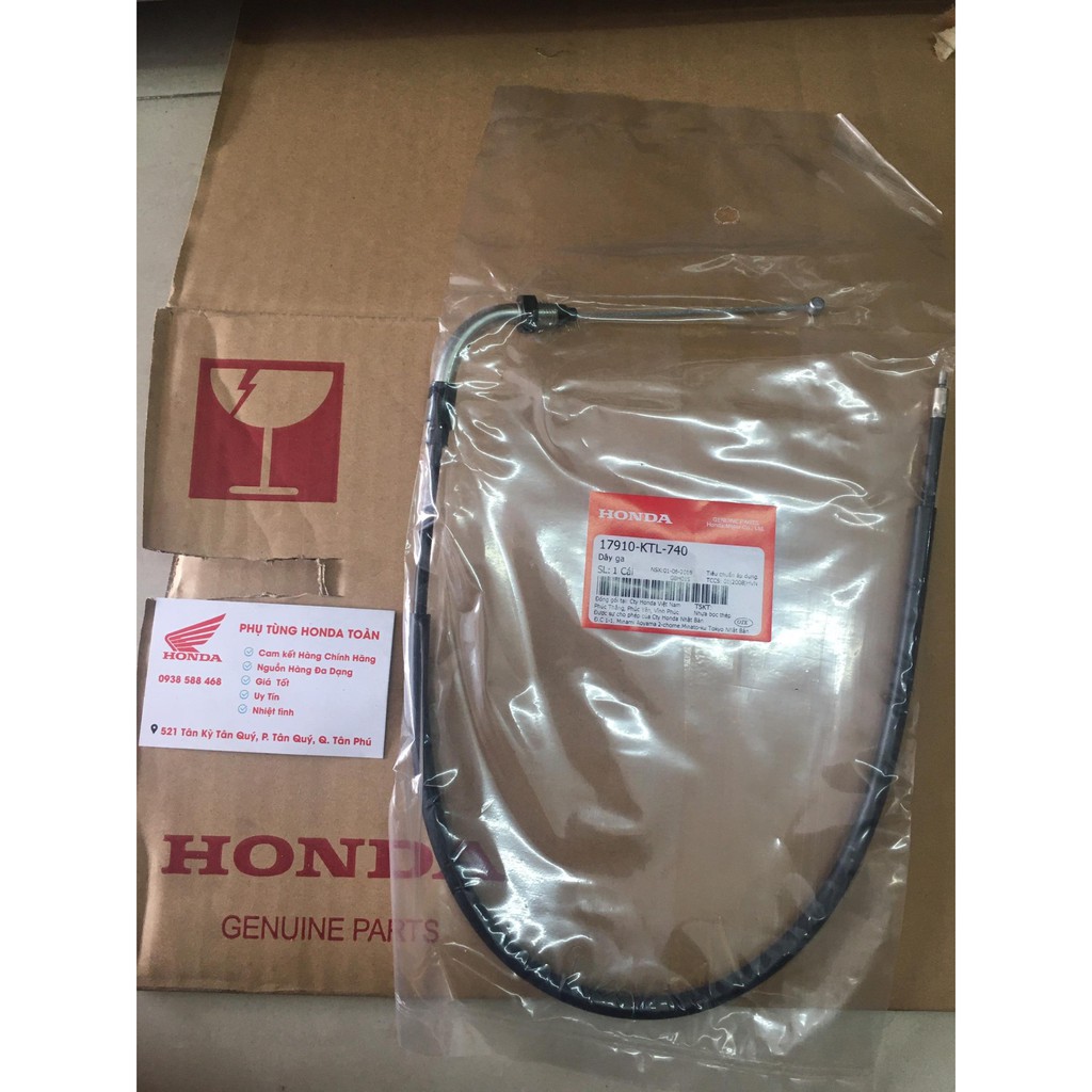 DÂY GA WAVE A/S/RS/RSX 100 ZIN CHÍNH HÃNG HONDA