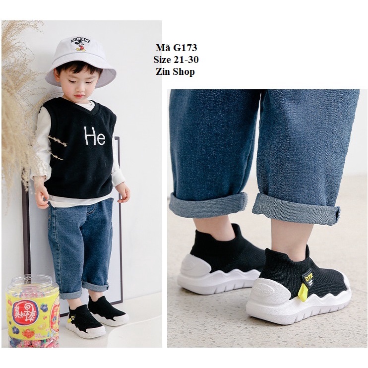 Giày Lười Chun Mềm Siêu Nhẹ Cho Bé
