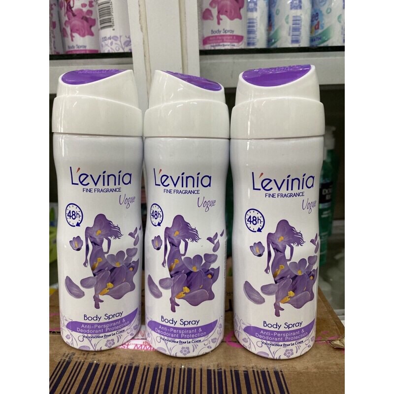 Xịt khử mùi toàn thân Levinia 200ml