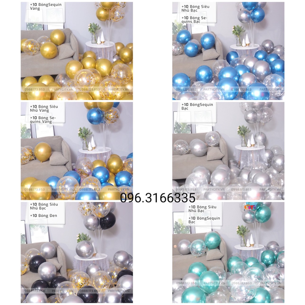 MIX 30 BÓNG NHŨ KIM TUYẾN,BÓNG SIÊU NHŨ CROM,BÓNG PATEL TRANG TRÍ SINH NHẬT,THÔI NÔI,ĐÁM CƯỚI,TRANG TRÍ TIỆC,KHAI TRƯƠNG