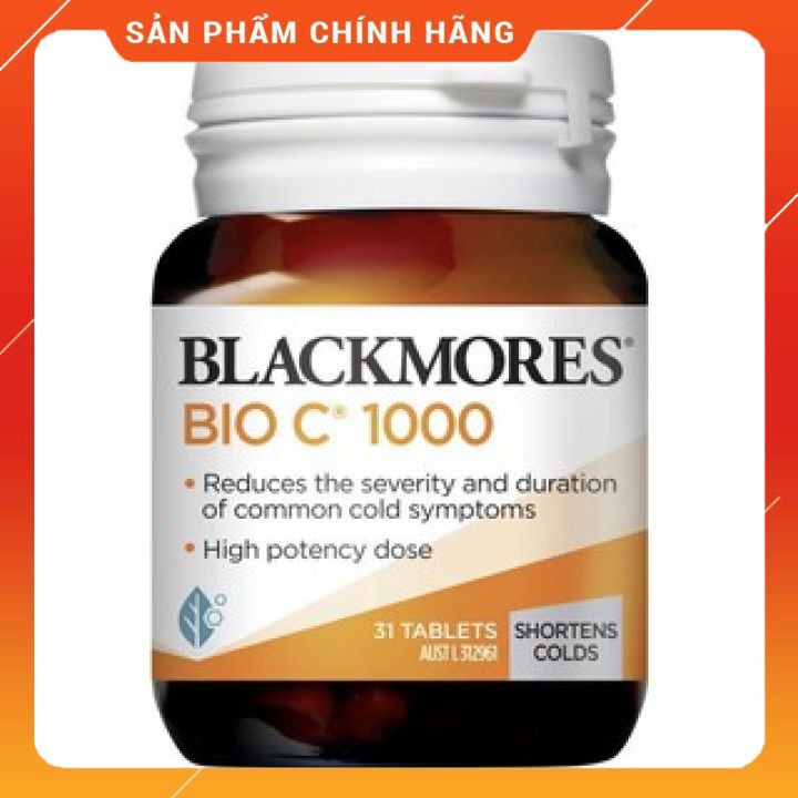 Vitamin C hỗ trợ tăng sức đề kháng BLACKMORES BIO C 1000 𝐍𝐄𝐖 MẪU MỚI