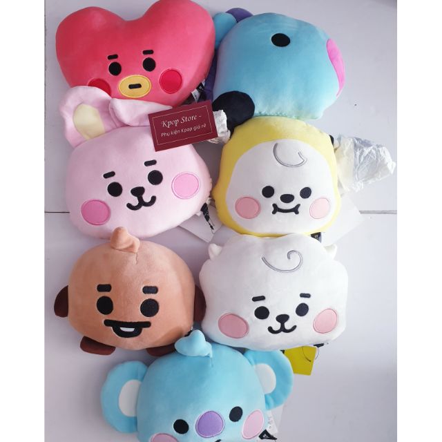 Sale sốc Gấu bông BT21 Baby face cusion official