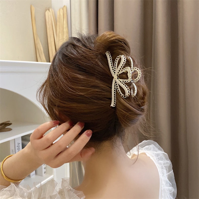 Kẹp Tóc Hình Nơ Màu Vàng Thời Trang Mùa Hè Cho Bé Gái