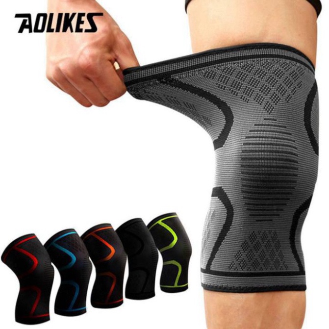 Ống Xỏ Gối Chính Hãng Aolikes ĐenSport (1 Đôi)