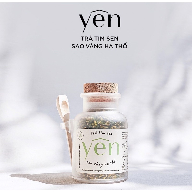 [Đất Phú Farm]. YÊN - Trà Tim Sen Hũ 100G sao vàng hạ thổ, thức trà hỗ trợ thư giản, cải thiện giấc ngủ