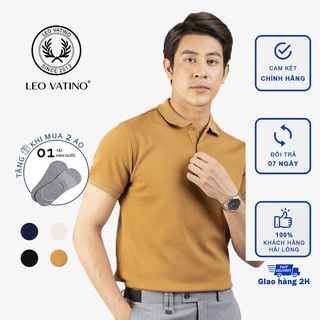 Áo Polo nam Galvin vải cá sấu Cotton co giãn cao cấp dệt bo lưới chuẩn form cổ bẻ tay ngắn 25 - Leo Vatino