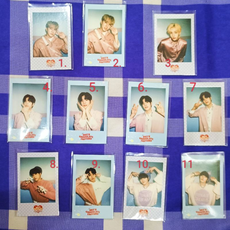 Card pola ảnh thành viên Stray Kids- SKZ'S CHOCOLATE FACTORY