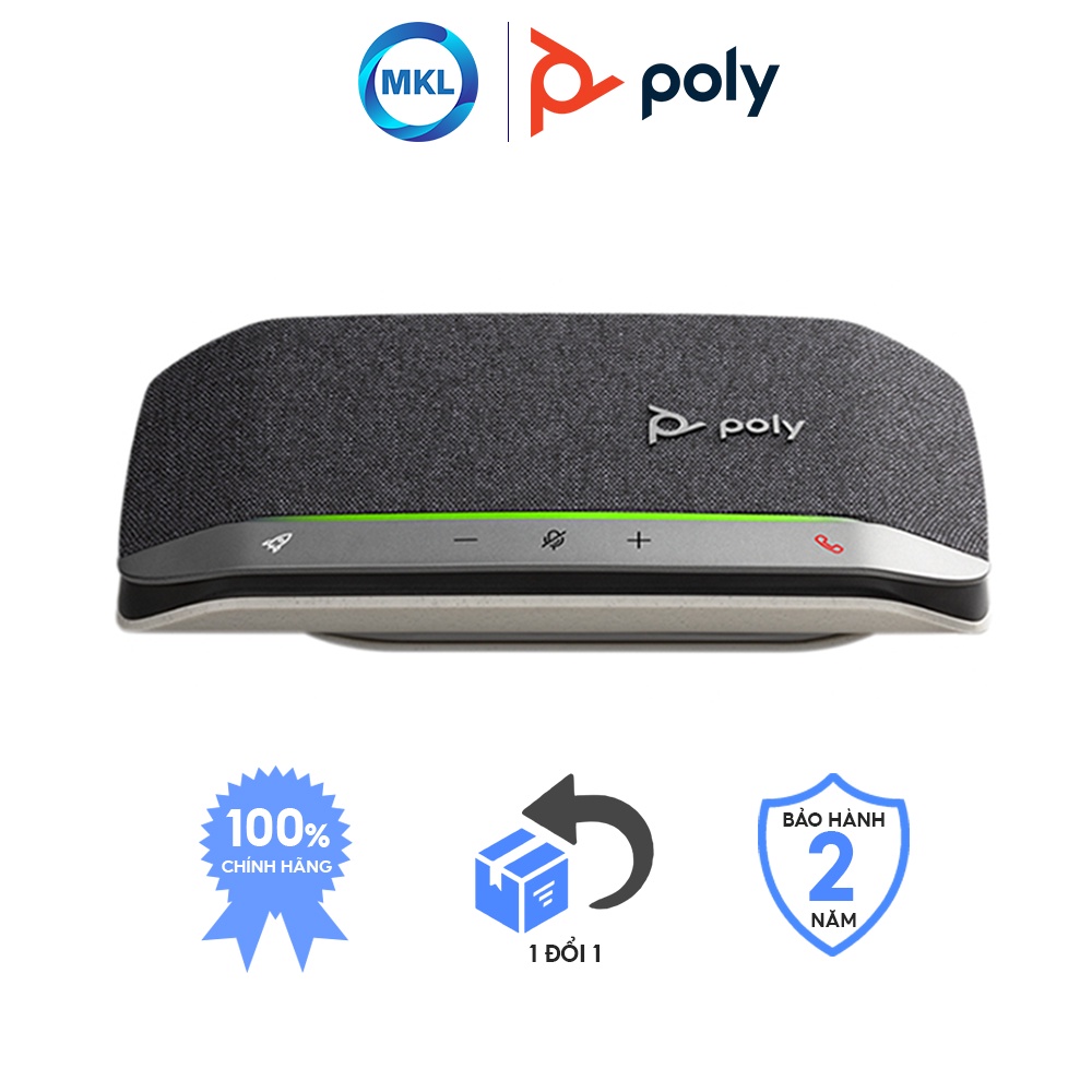 Loa Nghe Gọi Hội Nghị Kháng Nước, Khử Ồn Bluetooth/ USB-C Poly Sync 20 3200 mAH Chính Hãng