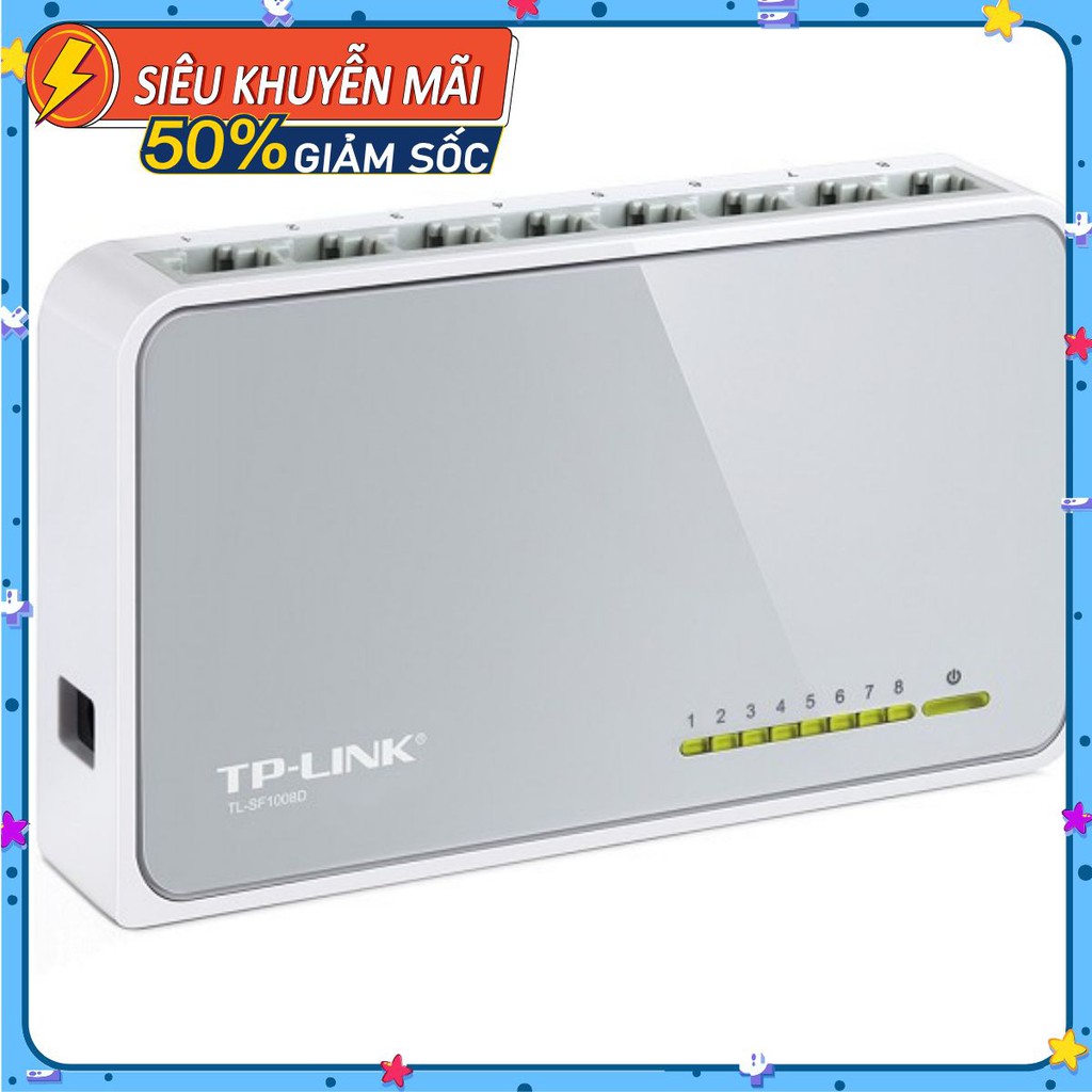 TP-Link - TL-SF1008D - Switch 10/100Mbps 8 cổng Để bàn