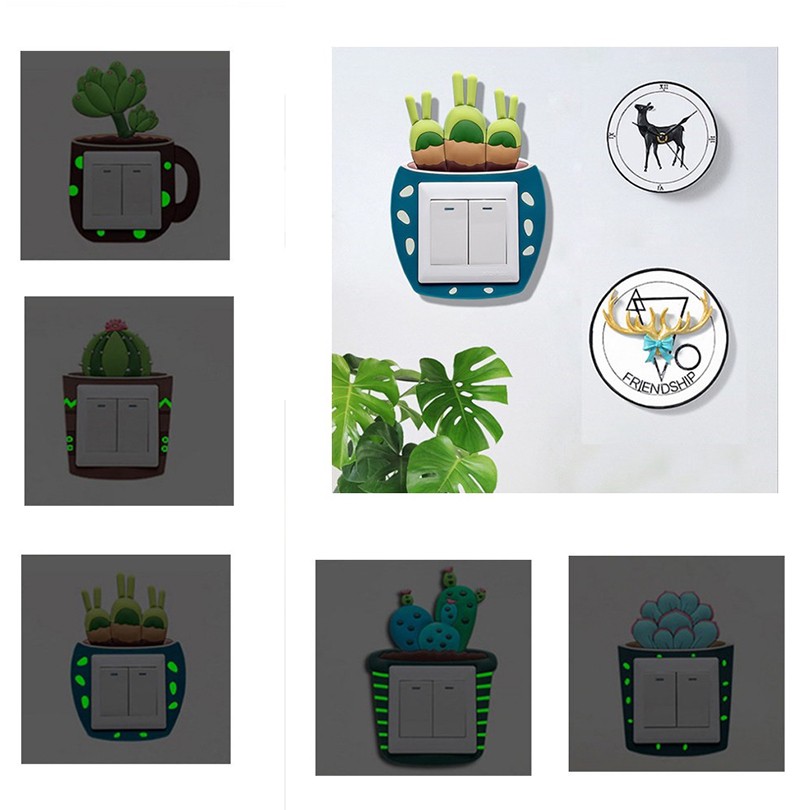 Sticker dạ quang dán công tắc
