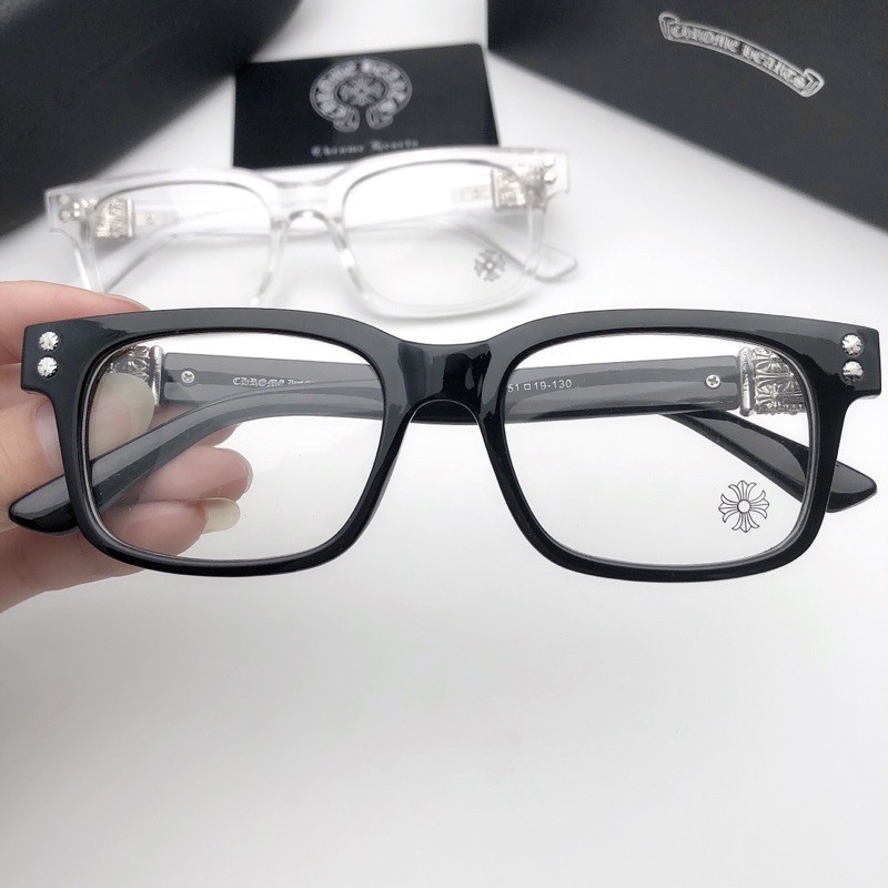 Gọng kính cận Chrome-Heart dáng vuông sang trọng cao cấp | BigBuy360 - bigbuy360.vn