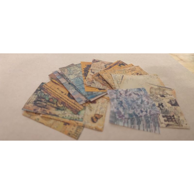 Set 45 tờ giấy nền phong cách retro vintage