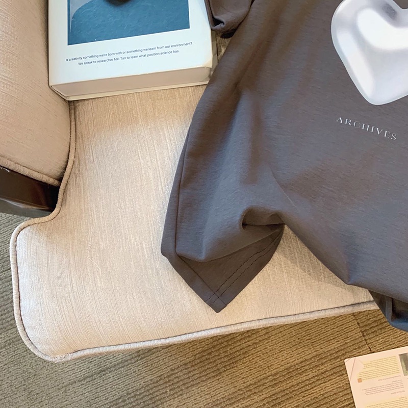 Áo thun NRVP cotton tay ngắn cổ tròn phong cách Hàn Quốc thời trang mùa hè cho nữ