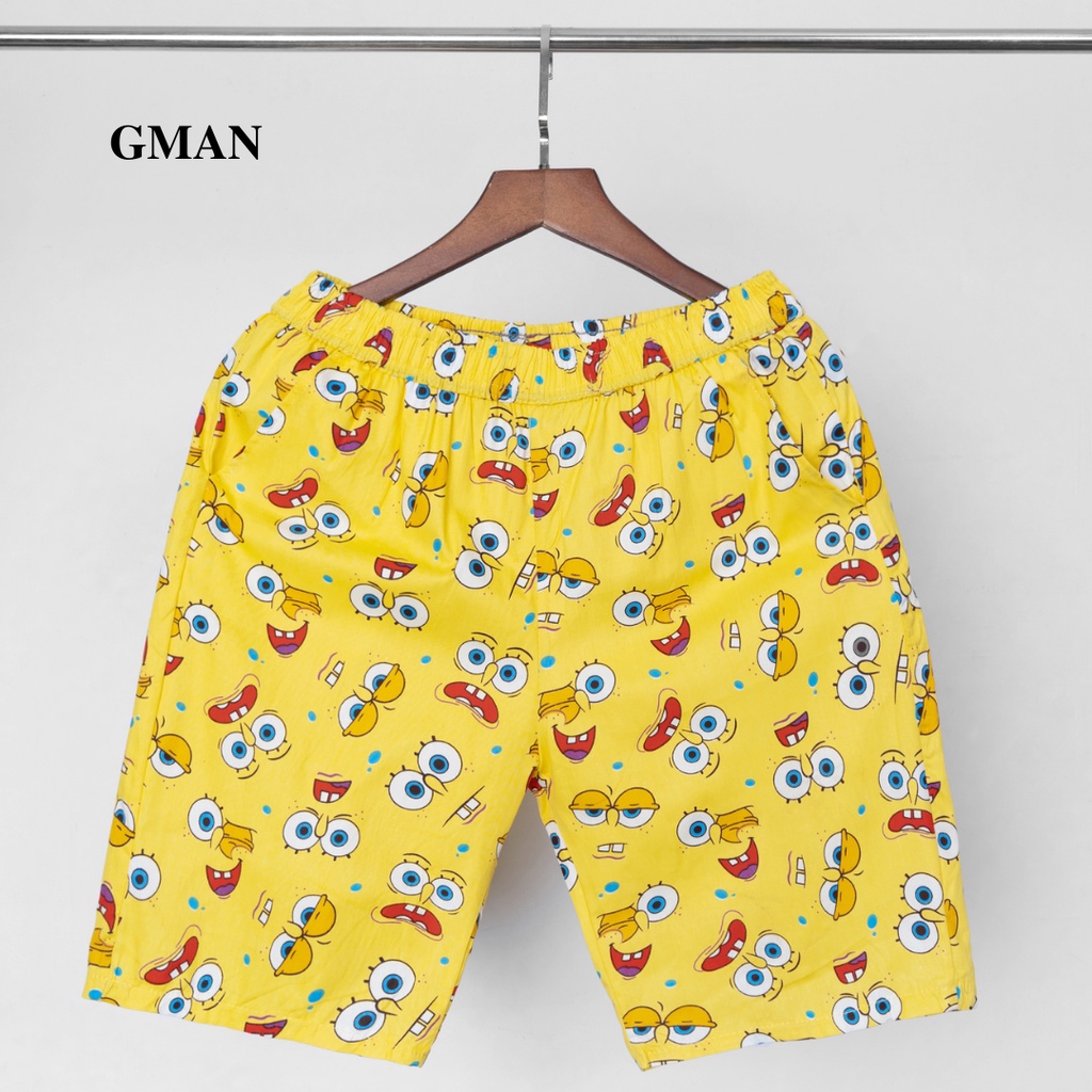 Quần đùi nam hoạt hình mặc nhà, Quần sooc nam chất cartoon siêu thoáng mát (SDB59)