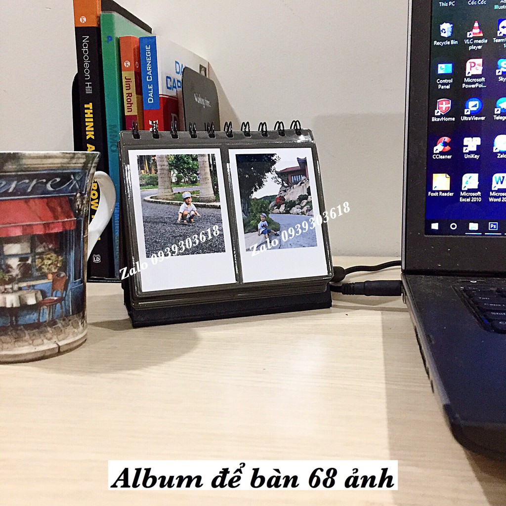 MUA ALBUM TẶNG KÈM IN 68 ẢNH - album để bàn mini ảnh 6x9cm