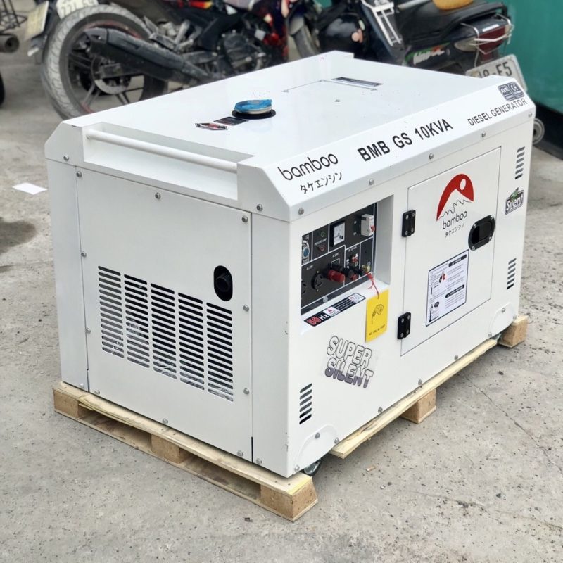 [Chính hãng] [Giá hủy diệt] [Có bảo hành] [FreeShip] Máy Phát Điện Chạy Dầu 10kva Bamboo GS Chống Ồn