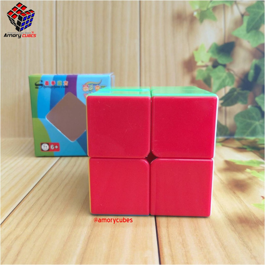 Khối Rubik 2x2 Shengshou Màu Đỏ / Cầu Vồng