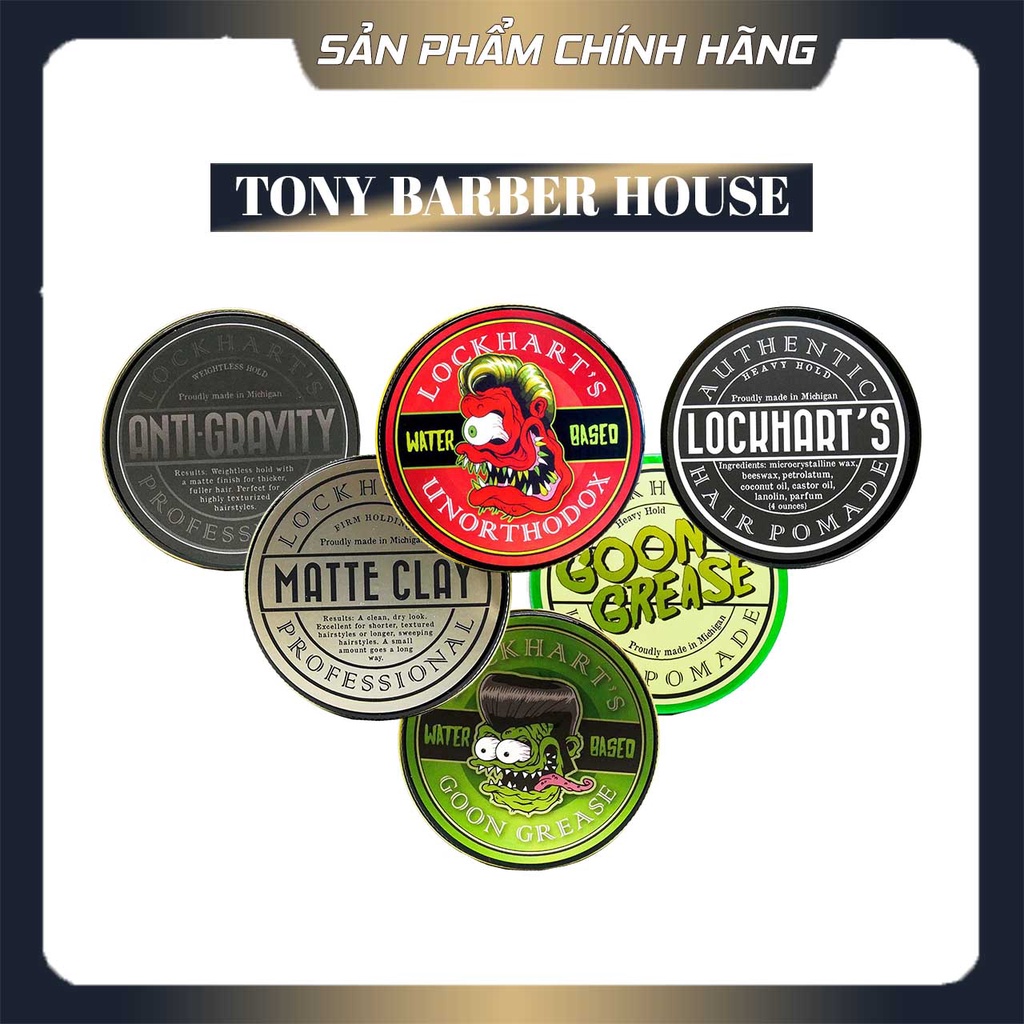 Sáp vuốt tóc Lockhart's Pomade Chính Hãng 109ml - 118ml