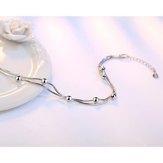 Lắc tay thái bạc S925 kiểu viên bi dễ thương
