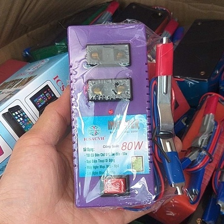 Bộ đảo điện từ bình 12V ra 220V loại 80W