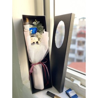 Hộp hoa hồng vĩnh cửu 1 bông tươi 5 năm - Quà tặng bạn gái 14/2 ý nghĩa