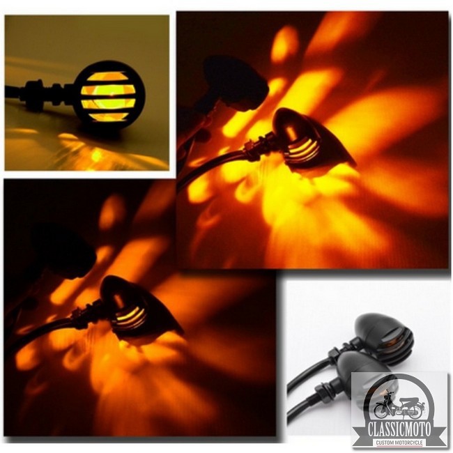 ĐÈN XI NHAN CLASSIC - Đèn Xi nhan độ Harley CafeRacer Chopper Bobber CG125 SU GN125 Win Honda Yamaha