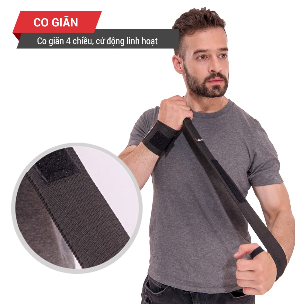 Băng quấn cổ tay tập gym GoodFit GF301W