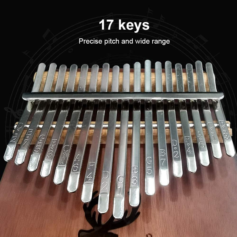 Đàn kalimba Cega 17 phím gỗ tròn cứng Cameroon Mahagony GECKO000076-02 Hàng chính hãng