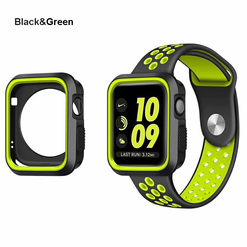 Ốp bảo vệ mặt đồng hồ cỡ 38mm 40mm 42mm 44mm chất lượng cao cho Apple Watch Series 4 3 2 1