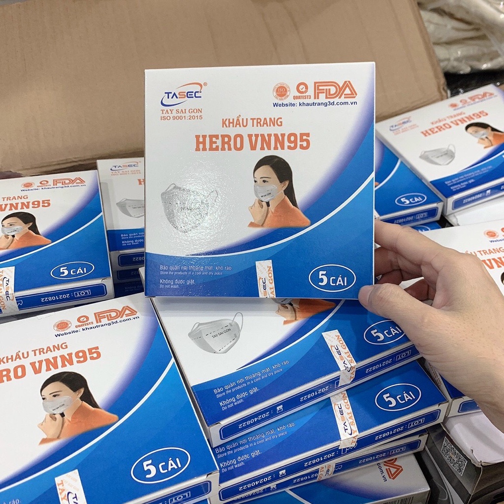 Khẩu Trang VNN95 Lọc Khuẩn Kháng Bụi Tốt Ôm Khít Mặt