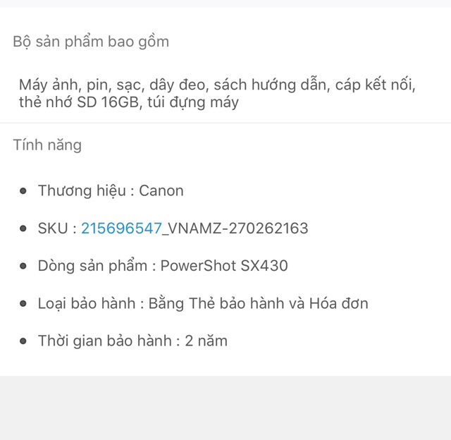 Máy ảnh chụp full nét có sẵn wf cúp điện cũng có wf dùng nè.Khi mua đc tặng kèm túi đựng máy ảnh thẻ nhớ 16g và dây sạc. | BigBuy360 - bigbuy360.vn