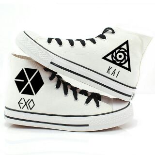 Giày vẽ tay EXO cao cổ