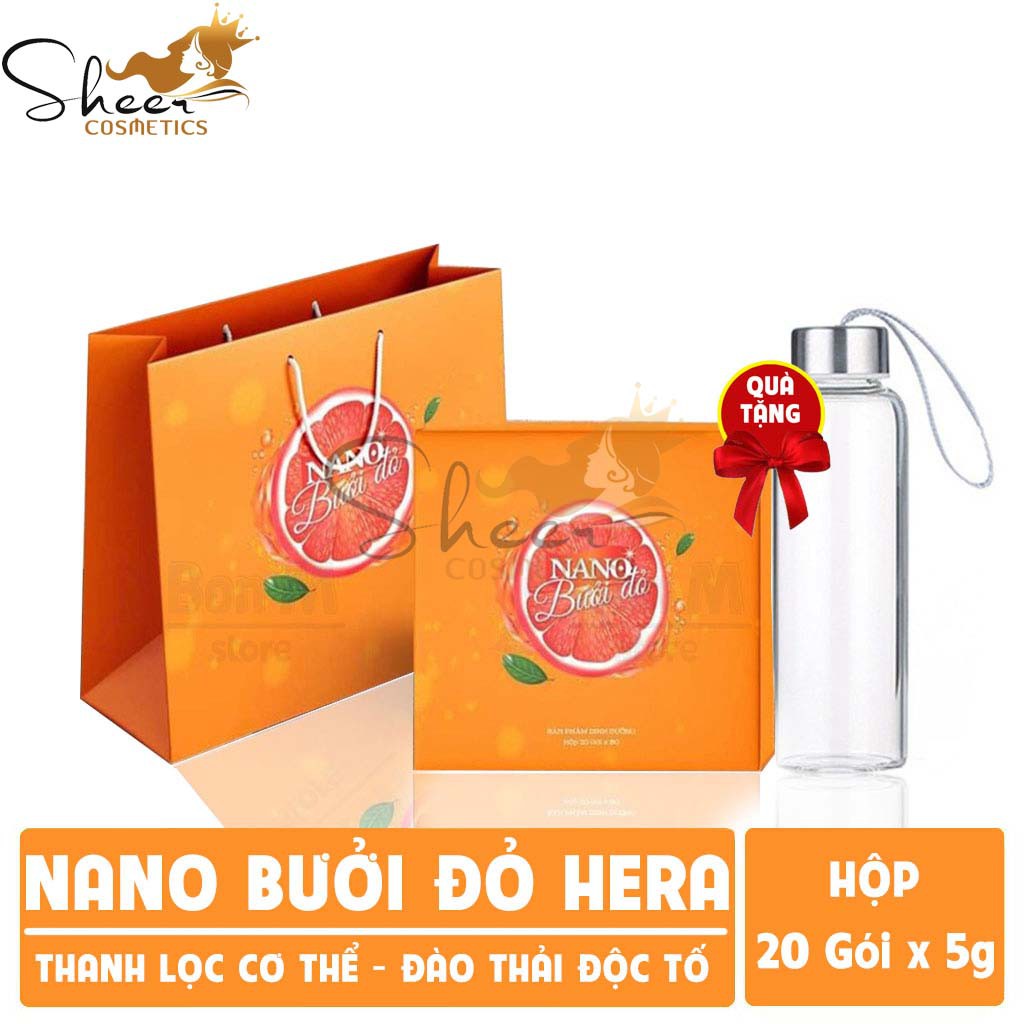 Nano Bưởi Đỏ Hera ⚡FREESHIP⚡ Hỗ Trợ Giảm Cân, Làm Đẹp Da, Giảm Mỡ Bụng, Thanh Lọc Cơ Thể, Nâng Cao Sức Đề Kháng | Thế Giới Skin Care