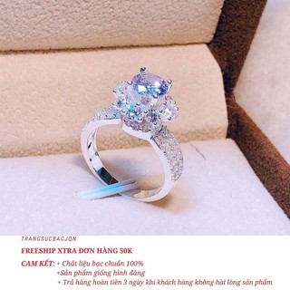 Nhẫn đá cao bạc ta sang chảnh_ có video chi tiết sản phẩm