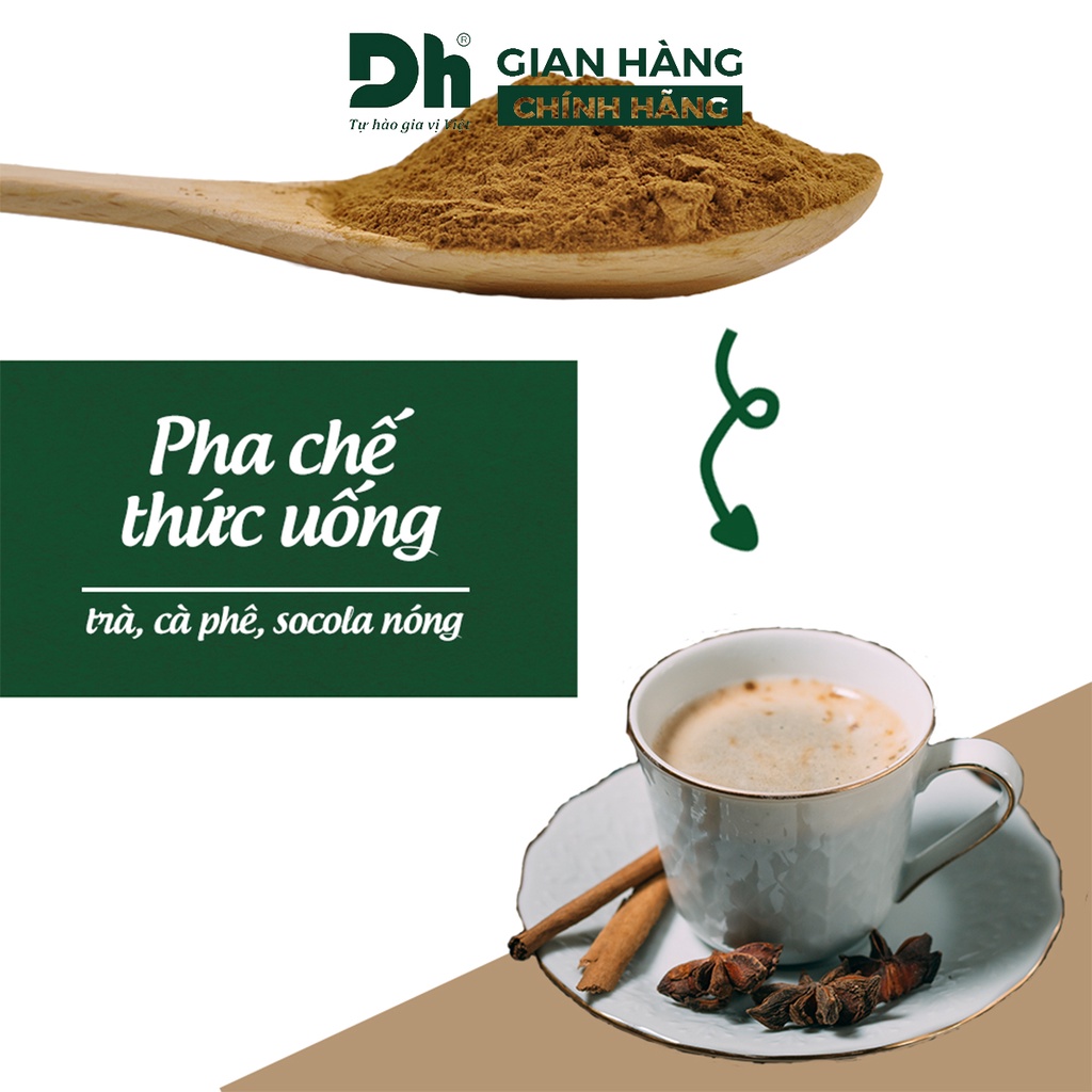 Quế ống bột nguyên chất Natural DH Foods chế biến thực phẩm 40gr