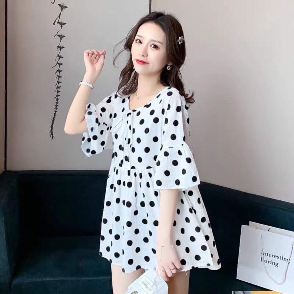 Áo bầu công sở mùa hè đẹp kiểu dáng thời trang babydoll siêu xinh giá rẻ mặc nhà - đi làm hoặc đi chơi A1